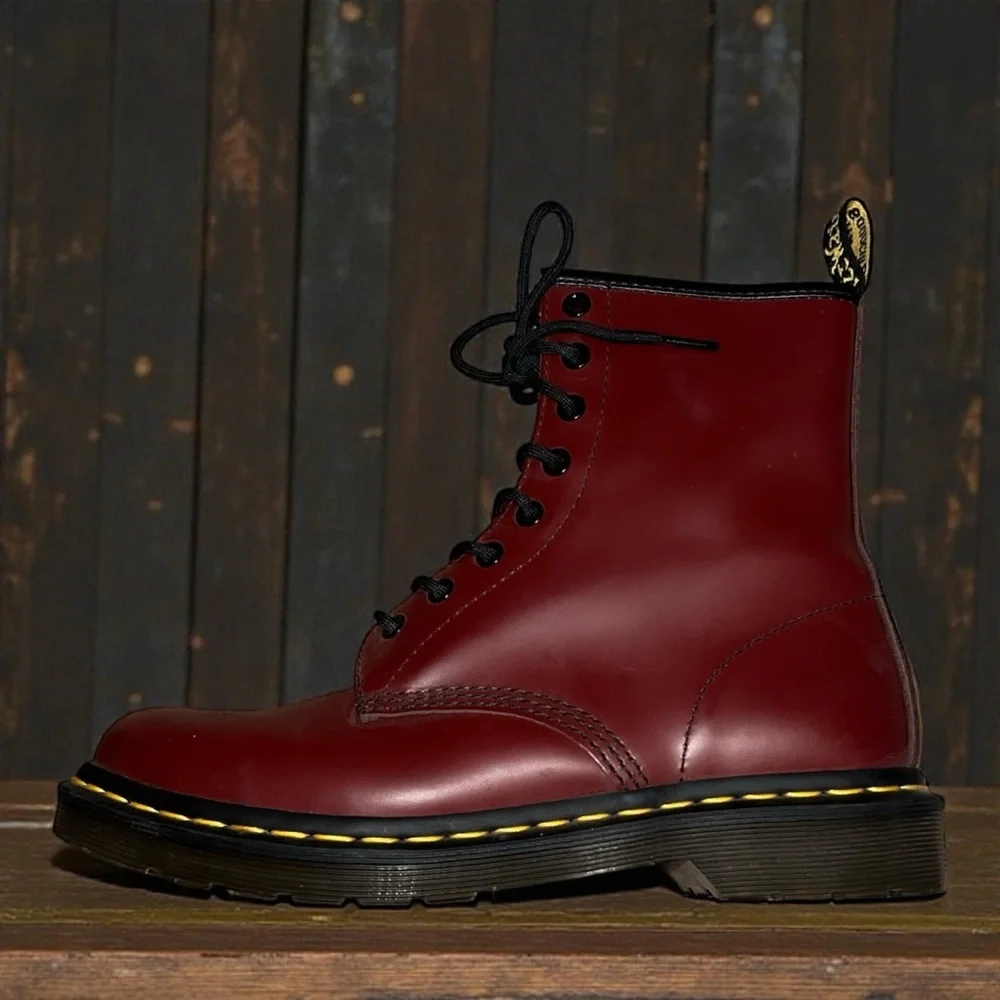Dr. Martens Cherry Red Boots - Picture 6 of 8